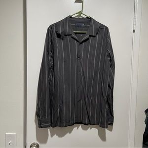 Abercrombie & Fitch lightweight button up striped shirt - size medium
